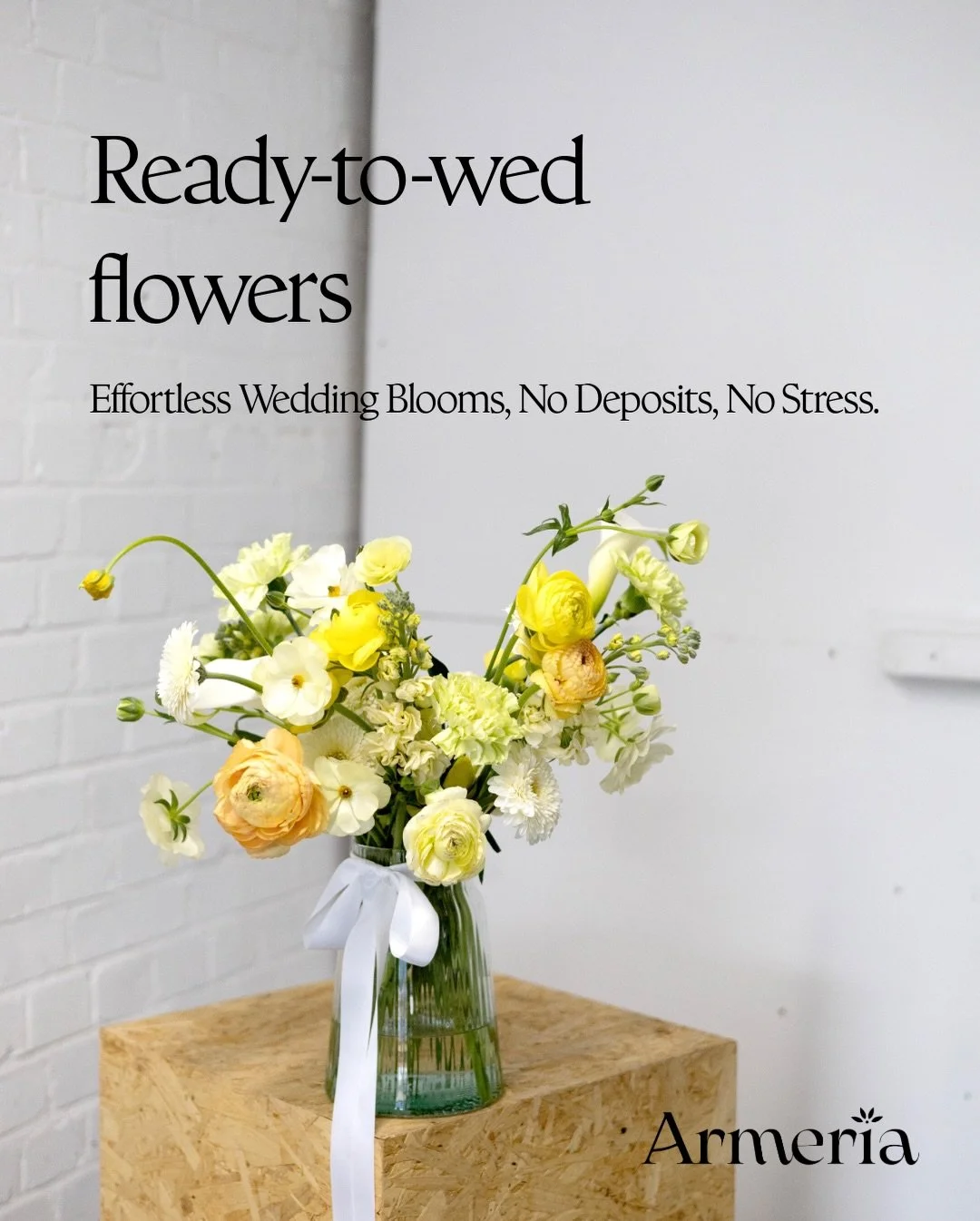 Getting married in 2026 or 2027 but don&rsquo;t want to break the bank? ✨

Our ready-to-wed collections could be just for you! 

&bull; No deposits
&bull; Easy choices from our set collections 
&bull; Delivery the day before or on day of
&bull; You c