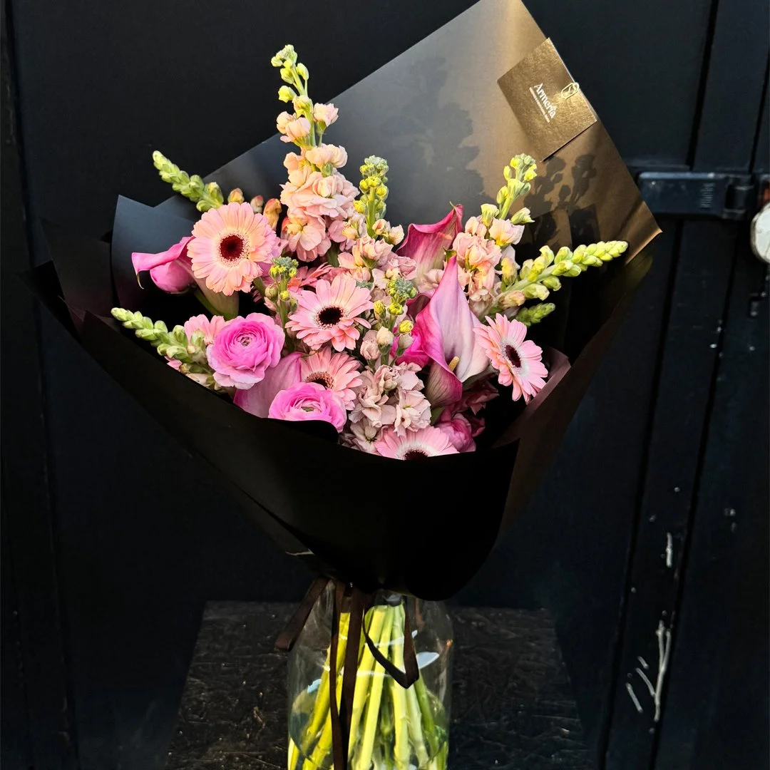 Pink Mixed Flower Valentines Day Bouquet