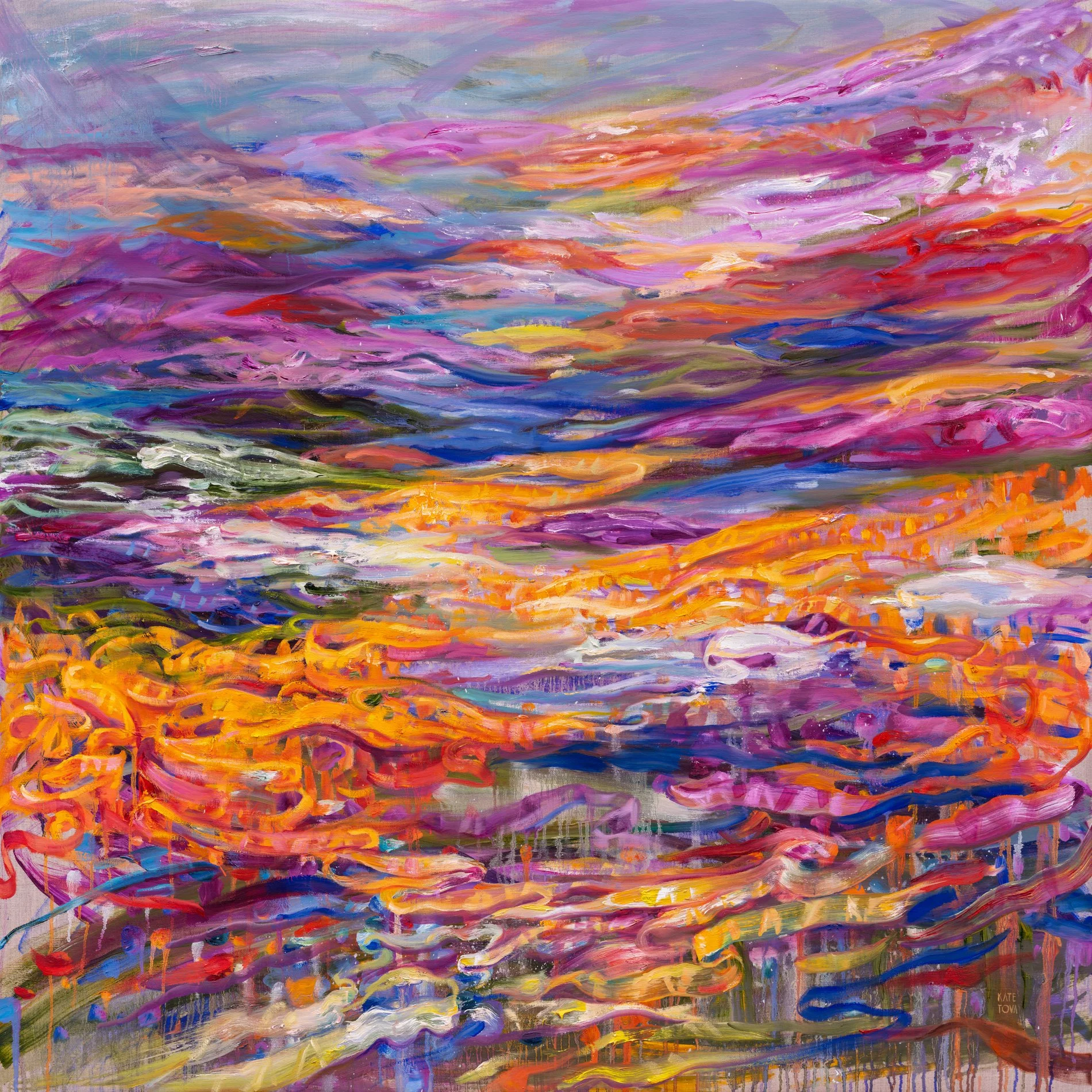 Ancestral Threads, 48x48, Oil on Linen, 2025