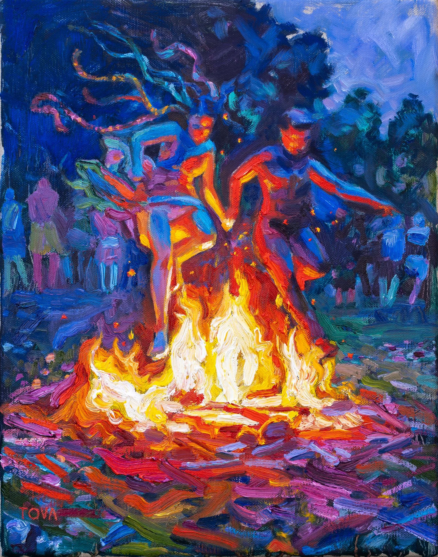 “Through the Fire”,
11”x14”,
Oil on Linen,
2025

