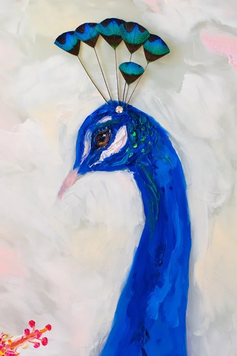 Rái-23.5-x-64-Oil-on-Mirror-real-peacock-feathers-watercolor-paper-acrylic-paint-glitter-crepe-paper.-Hand-gilded-wood-frame.-2018-by-KATE-TOVA-17.jpg