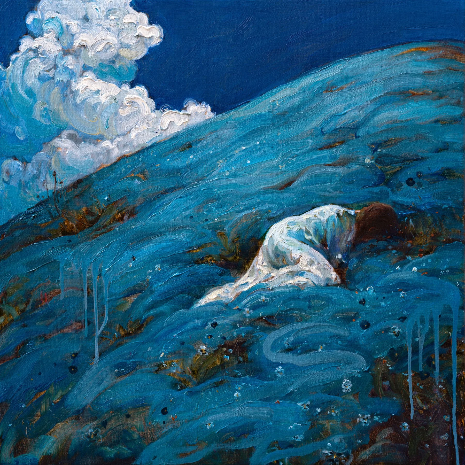  “Tired Mind II”, 20x20, Oil on Linen, 2026
