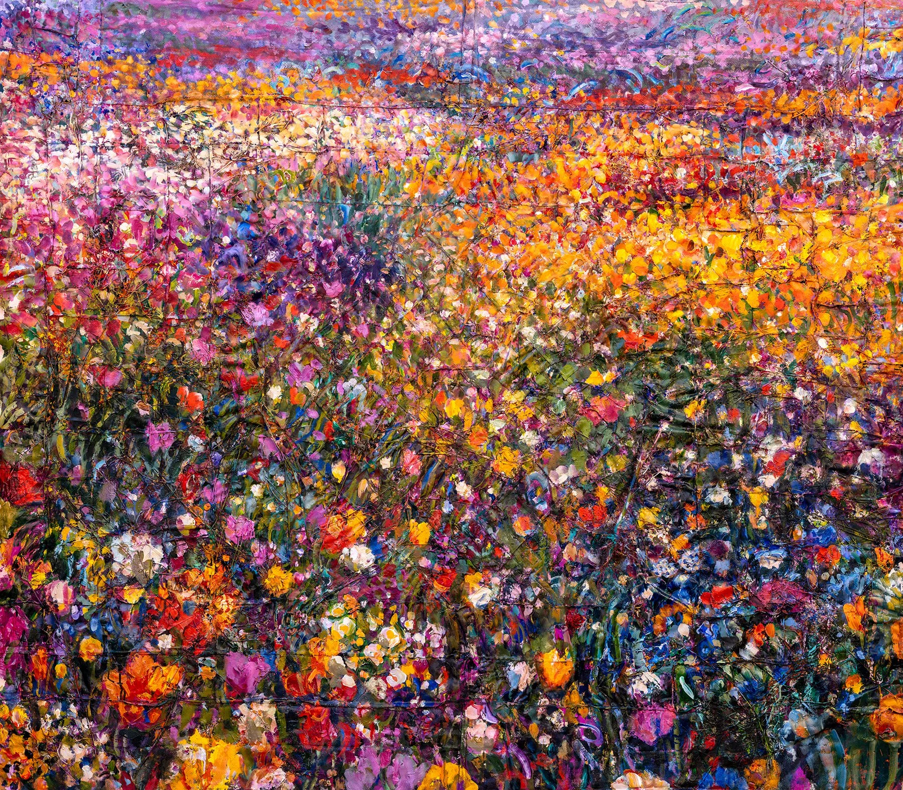 Kate Tova, A Place to Rest III, 70”x80”, Oil and Acrylic, Dry Stems, Leaves, Flowers, and Roots on Handmade Quilt, 2026.jpg