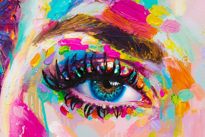 Cooper, 48x60, Acrylics, gold leaf, sequins and jewels on wood, 2019 by KATE TOVA 3.jpg
