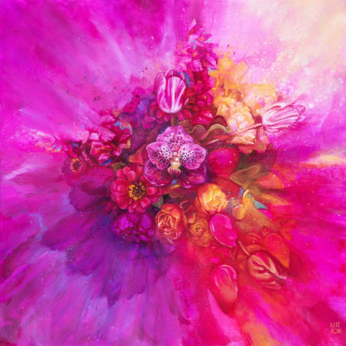 Orchids, 24x24, oil and acrylic on wood, by Kate Tova, 2025 2.jpg