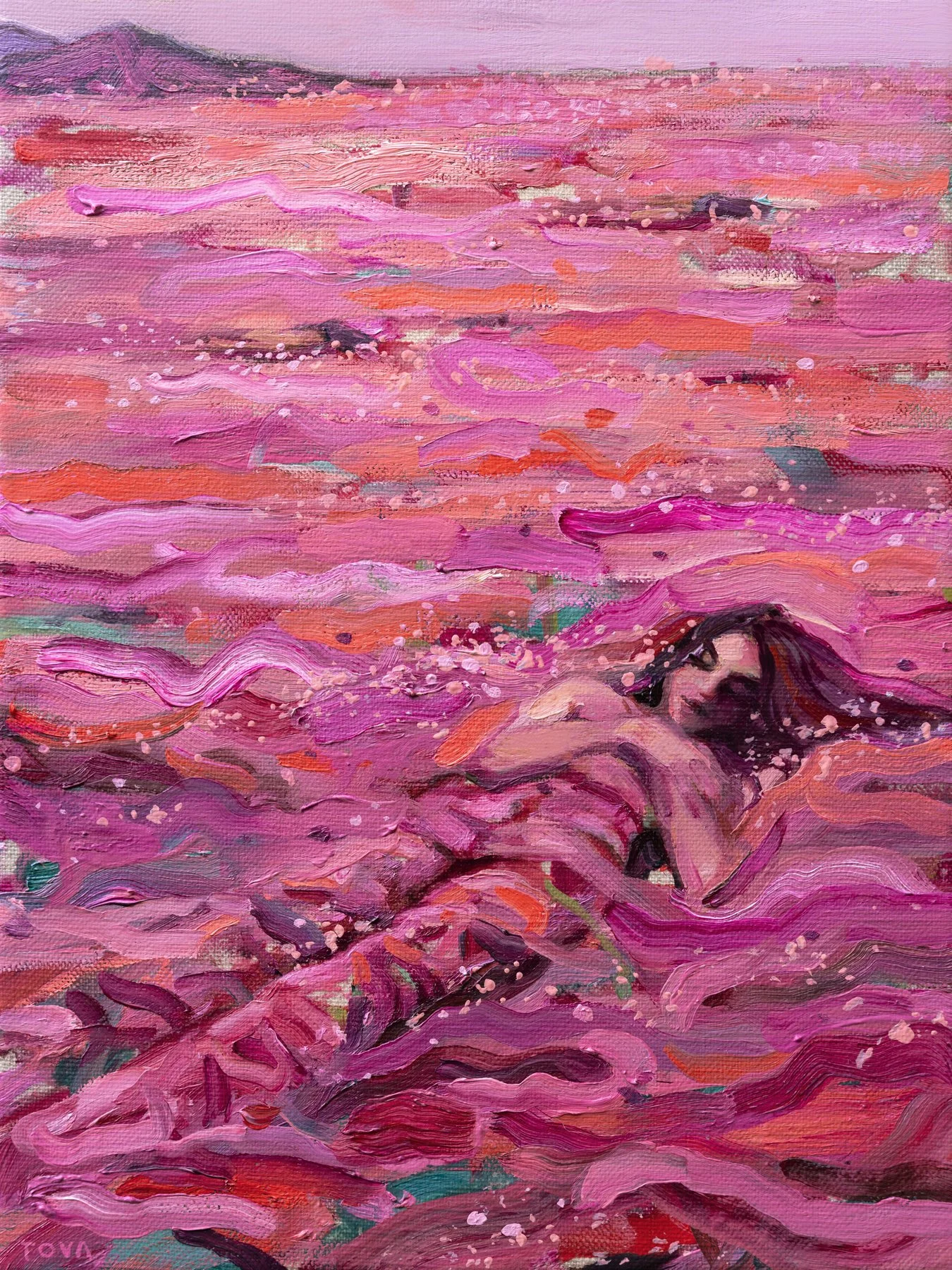  “Hold Me”, 9”x12”, Oil on Linen, 2026
