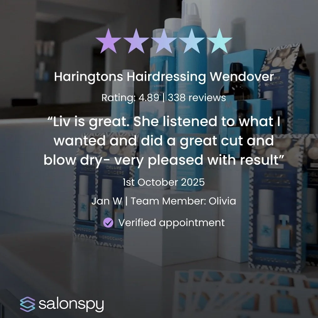 🌟✨ Shoutout to our amazing stylist, Liv! 🌟✨
We just received a fab review that made our day! 💖 It’s clients like you that inspire us to keep doing what we love. Your feedback truly helps us grow and improve, ensuring we provide the best exp