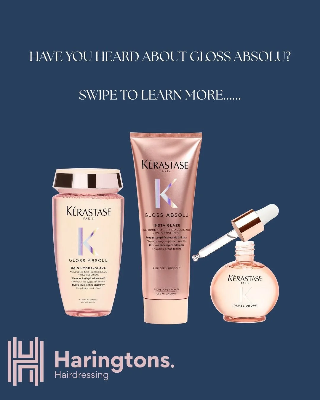 Have you heard about Gloss Absolu?! Giving you glossy and frizz free hair this Christmas. Available in our Christmas boxes making this the perfect gift to you or someone special🎄💕 #glasshair #glossabsolukerastase #christmasgift #keratase