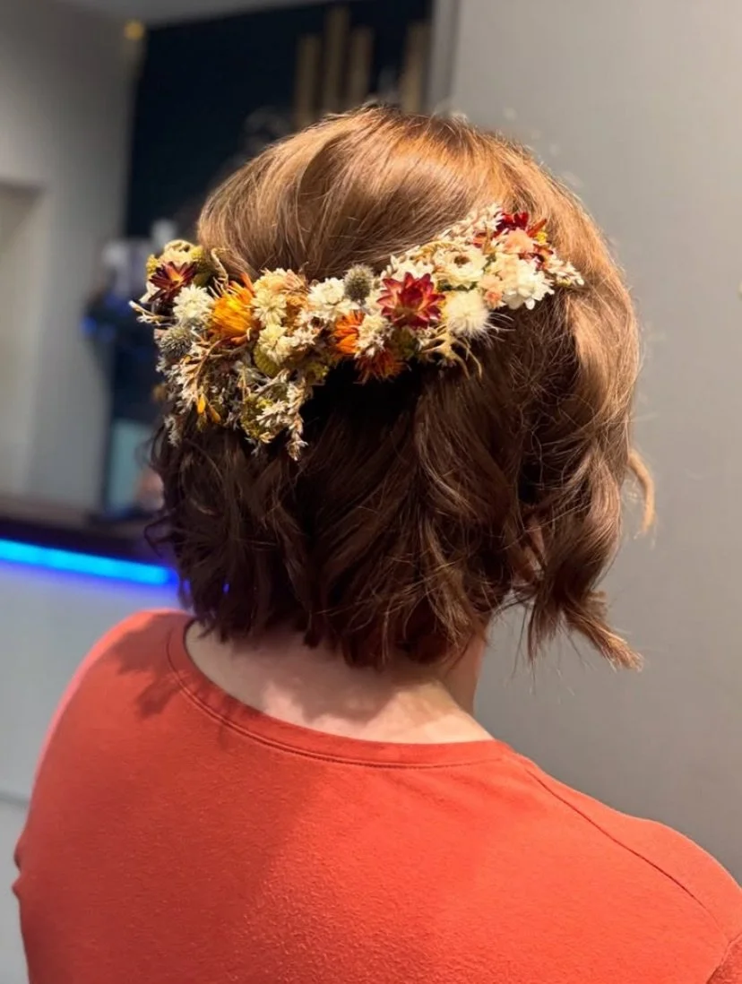 🌸✨ Transforming dreams into reality! 🌟💍 

We are absolutely thrilled to share this stunning wedding party hair look created by our talented stylist, Grace! Our beautiful bride recently tied the knot in Scotland and chose Grace to give her wedding 
