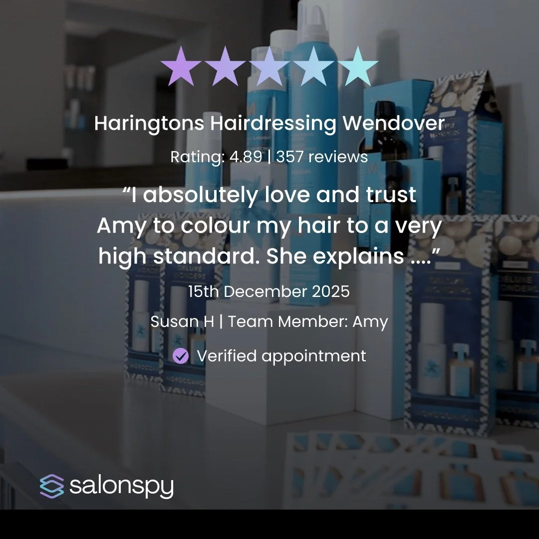 We love hearing feedback like this ✨

A big congratulations to Amy on her fantastic Salon Spy review &mdash; her talent, professionalism, and passion for colour never go unnoticed 🤍🎨

Full review below ⬇️ 

&ldquo;I absolutely love and trust Amy to