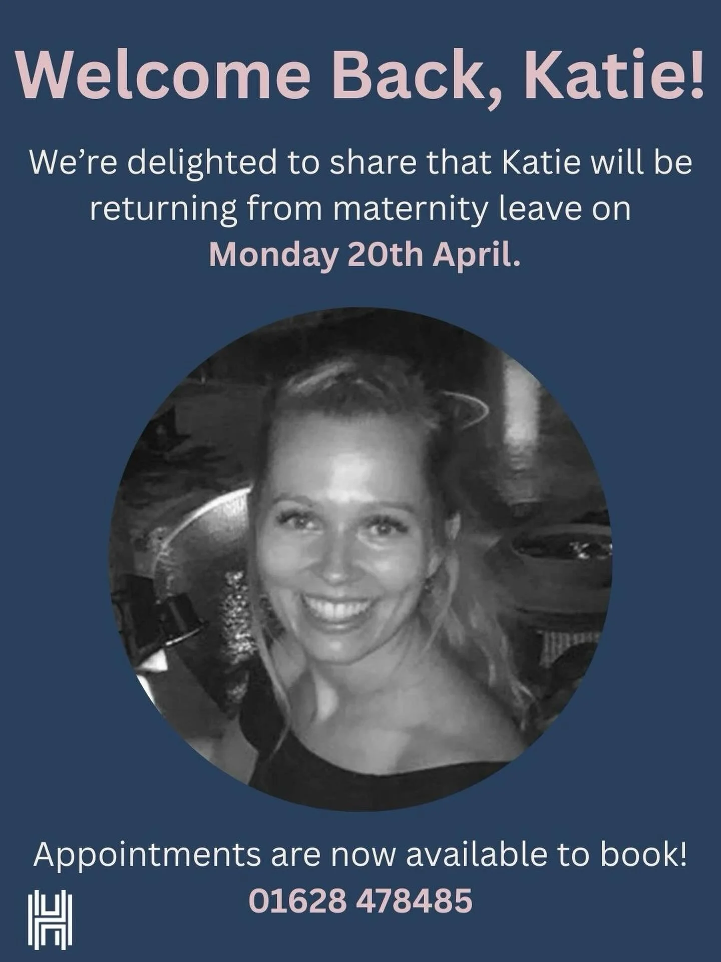 Welcome back Katie ❤️

We look forward to welcoming Katie back from maternity leave on Monday 20th April. 

Katie will be in the salon: 
Week 1- Monday, Wednesday, Thursday and Saturday 
Week 2- Monday, Wednesday and Thursday. 

Give the salon a call