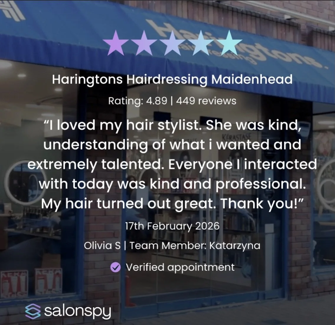 5 star performance

 Fantastic job Kasia

#hairstylist #hairstyle #hairhair #haringtonsmaidenhead #5stars