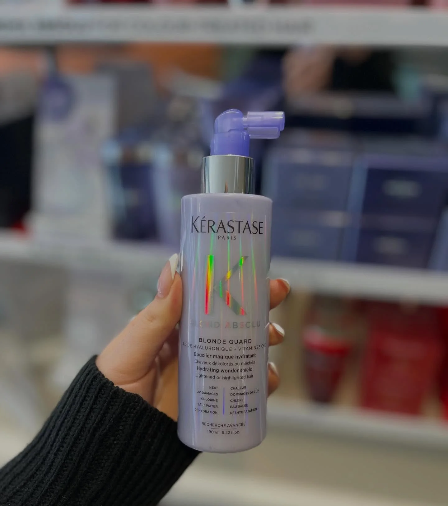 Just dropped: your blonde&rsquo;s new best friend! 

Kerastase has recently released &lsquo;Blonde Guard&rsquo; 
It protects against:
☀️ Heat damage
😎 UV damage 
🏊🏼&zwj;♀️ Chlorine 
🌊 Salt water 
🥵 Dehydration 

We are currently running 3for2 ac