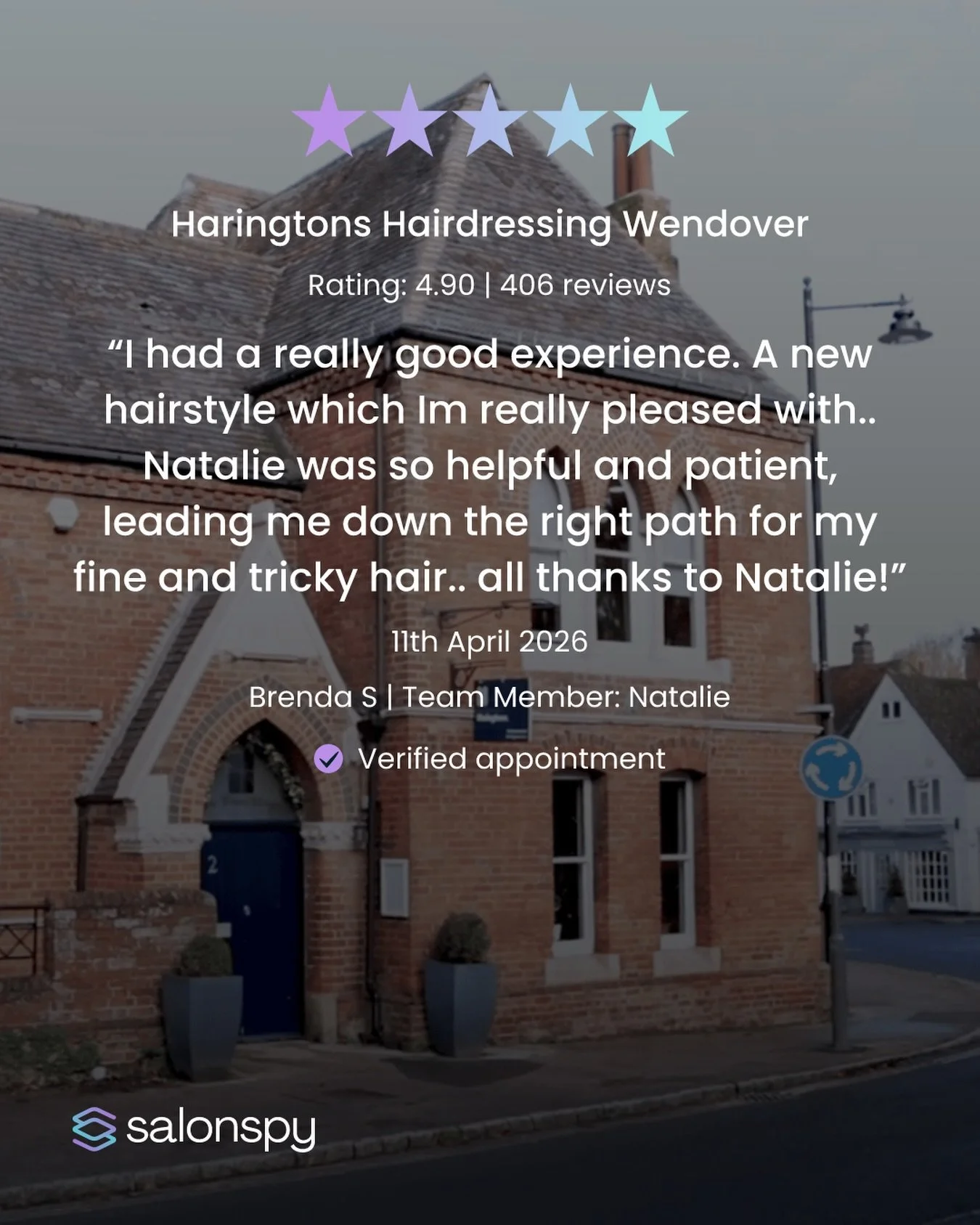 We&rsquo;re so happy to hear about our clients experience with our talented Art Director Natalie 🤍

&ldquo;I had a really good experience&hellip; Natalie was so helpful and patient, leading me down the right path for my fine and tricky hair.&rdquo; 
