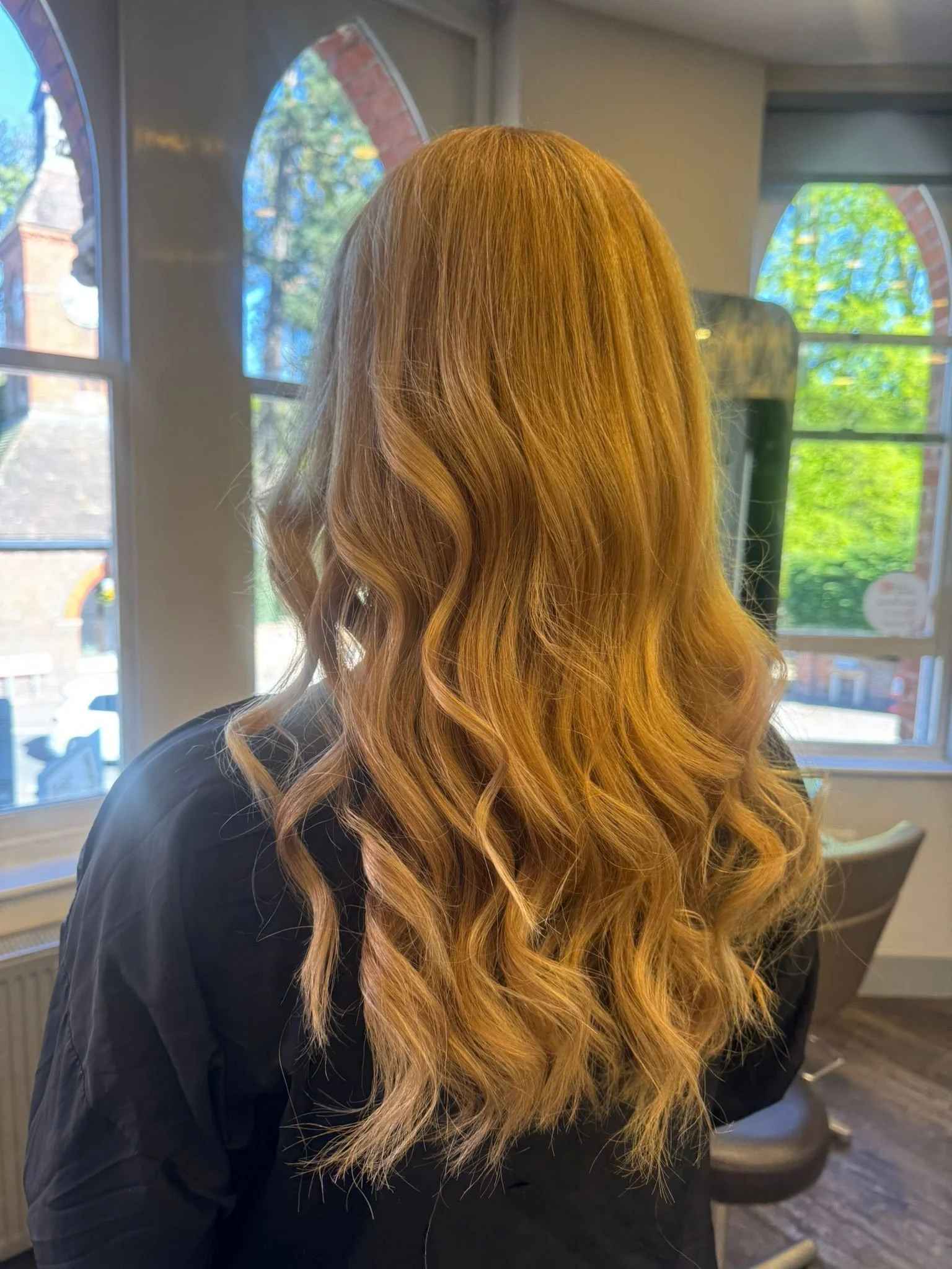 Golden tones, seamless blends &amp; soft curls ✨🍯

This beautiful transformation was brought to life by our talented colour technician Tori and styled to perfection by Grace 🤍

What do we think of this dreamy blonde refresh? ⬇️
Would you go for thi