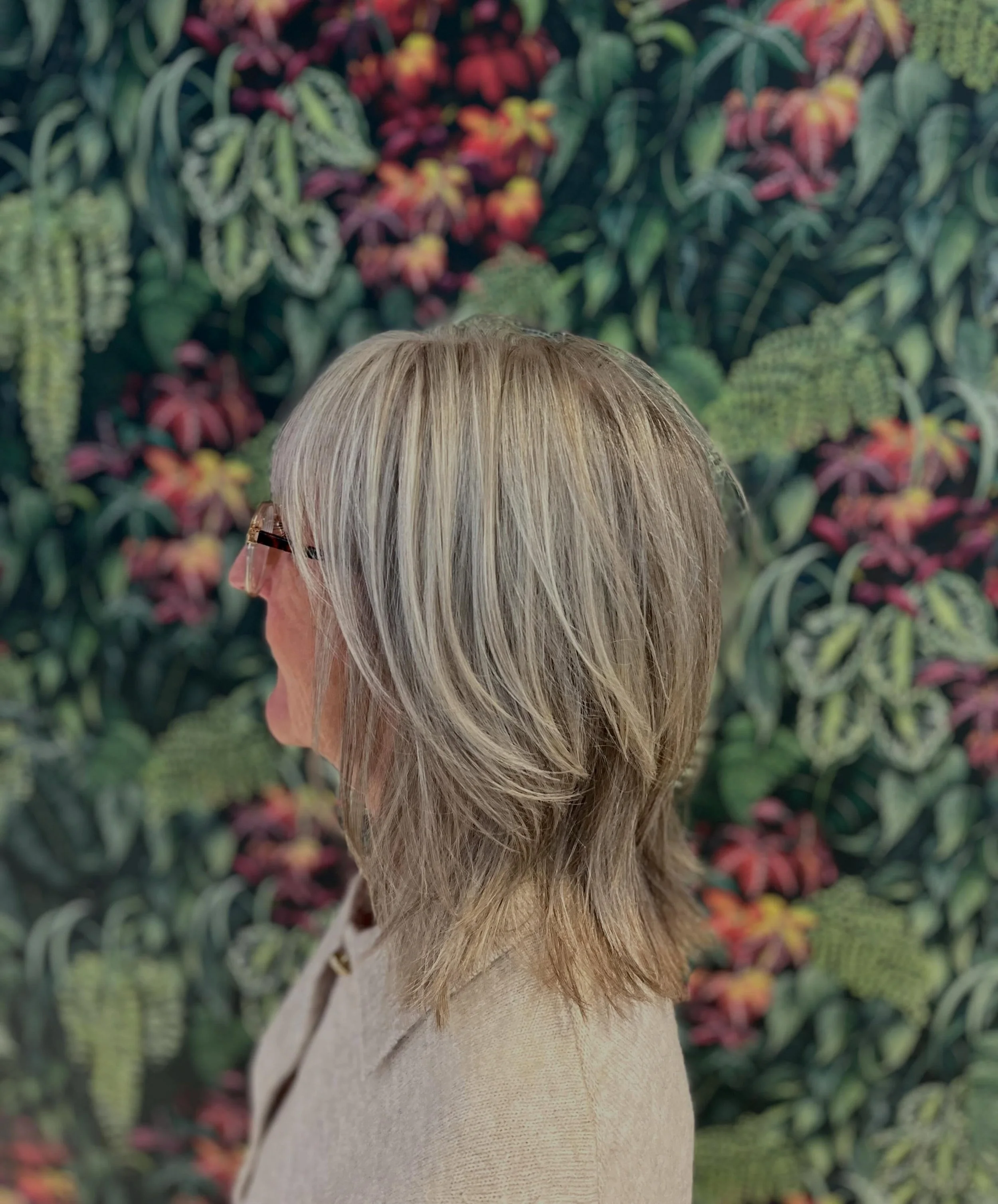 Lets talk grey blending 🩶

Grey blending is a colouring technique designed to softly blend white hairs into your natural colour rather than covering them completely. 

Our technicians will add a mix of highlights, lowlights and toners to help create