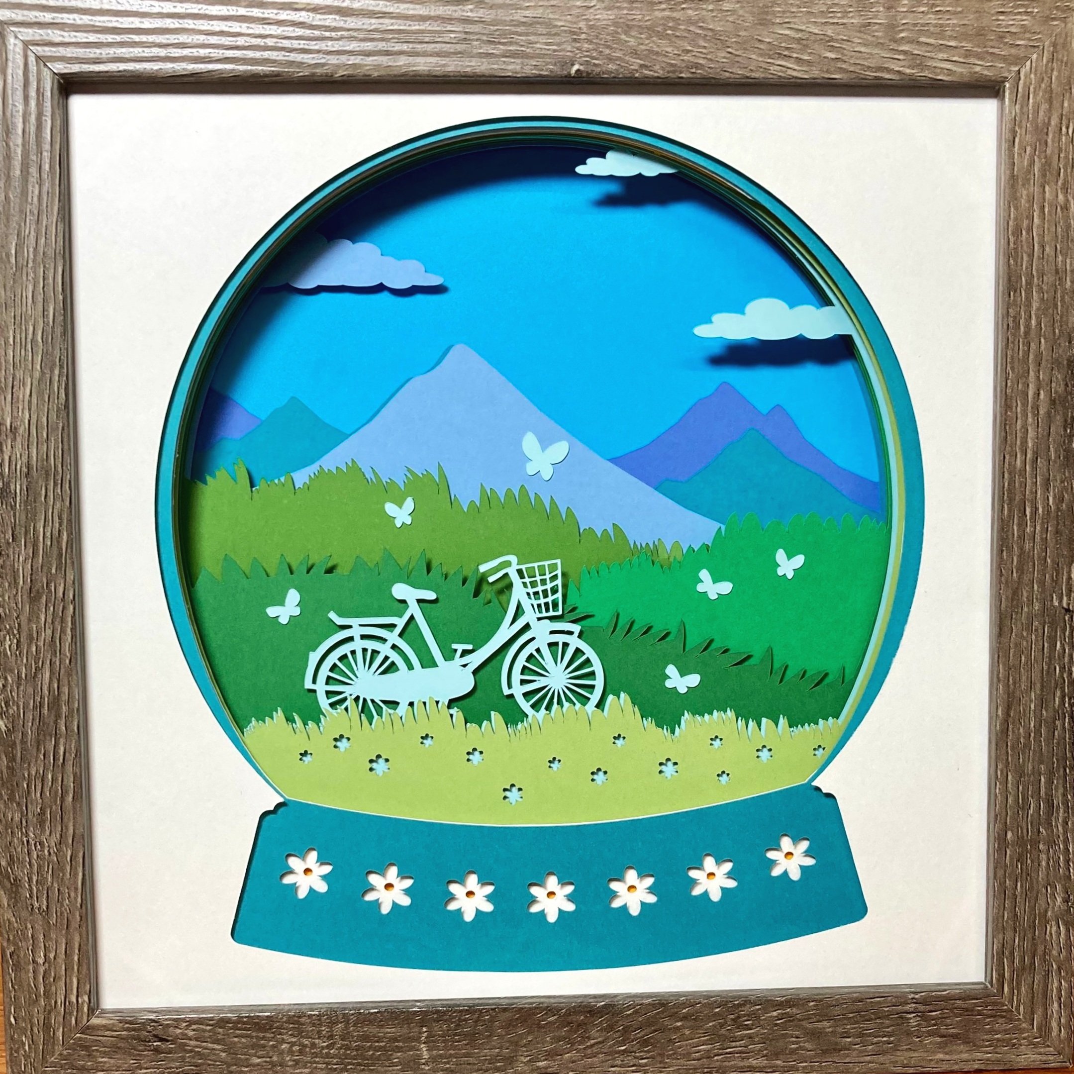 Spring Mountain Scene Globe