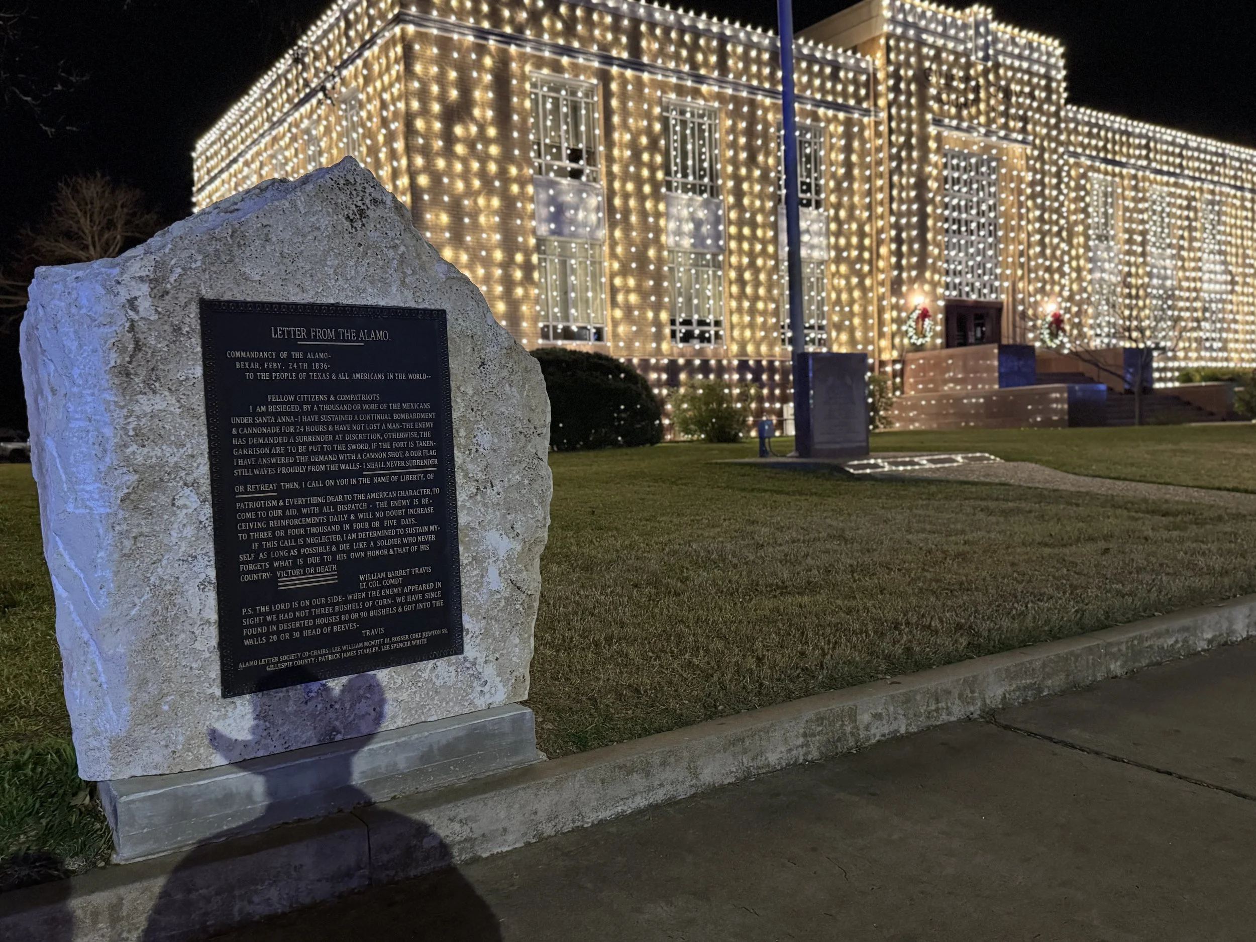 Did You Know? A Letter from the Alamo Lives in Fredricksburg.