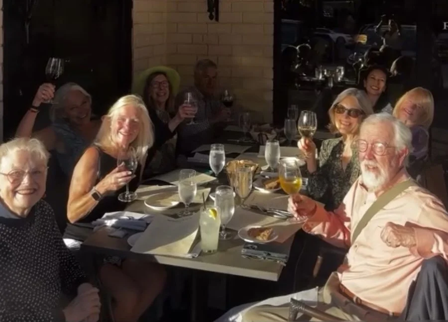 Friday night I was blessed to have dinner with my writing group including one member I had never met in person! This group used to meet in person but since COVID has been meeting on zoom. We now have members that live in other cities, including a wri