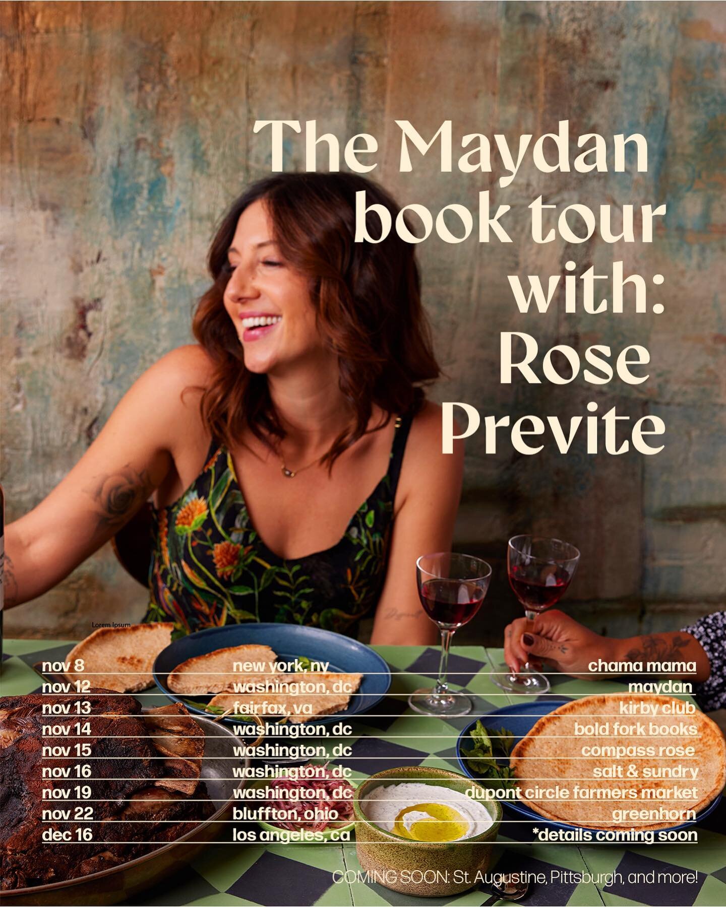 Coming to a city near you&hellip;I&rsquo;ve always wanted to say that! I hope to see family and friends and new faces across the country as we travel around hosting cool events, talking about Maydān! For a book that has a lot of travel stories, it on