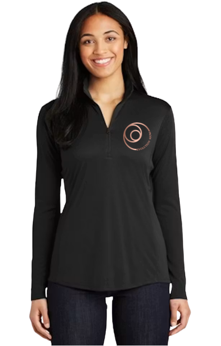 Evolution Mom Quarter Zip - Black