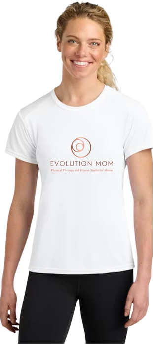 Performance Short Sleeve - White (Full Chest Logo)