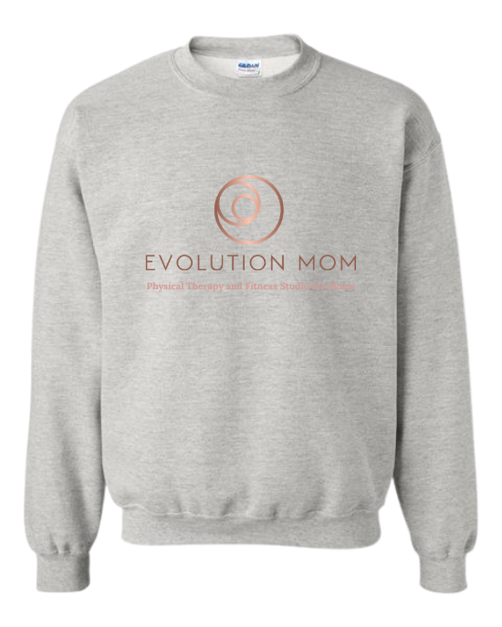 Classic Crewneck Sweatshirt - Logo - Gray
