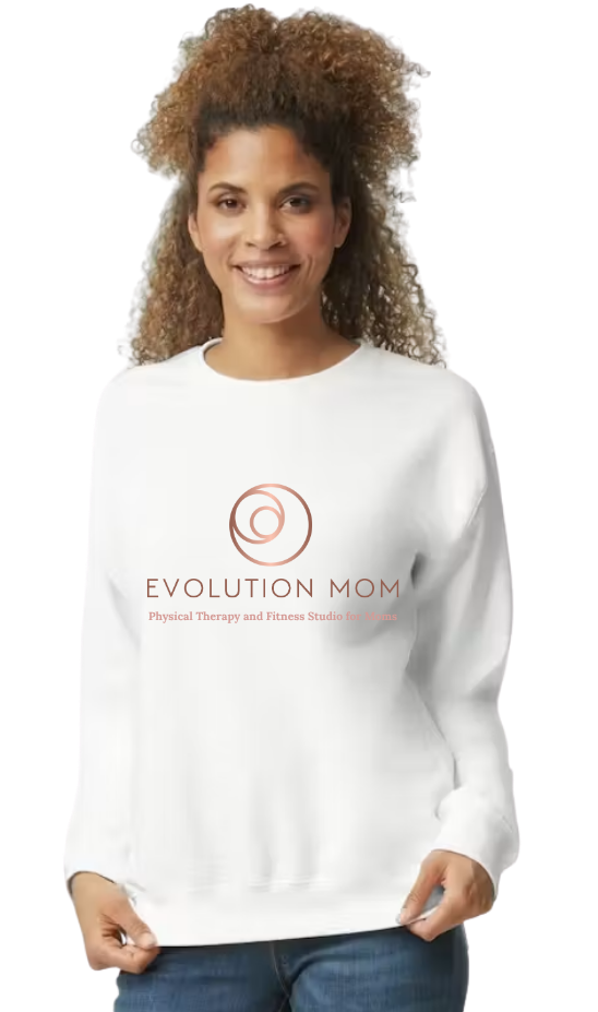 Classic Crewneck Sweatshirt - Logo - White