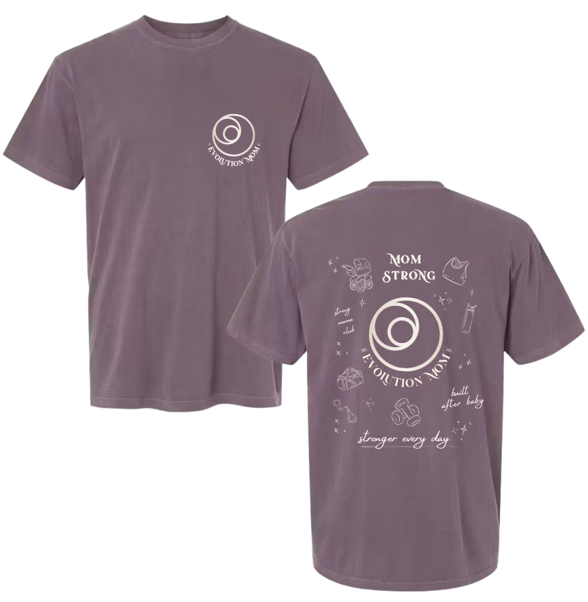 Evolution Mom Graphic T  - Purple