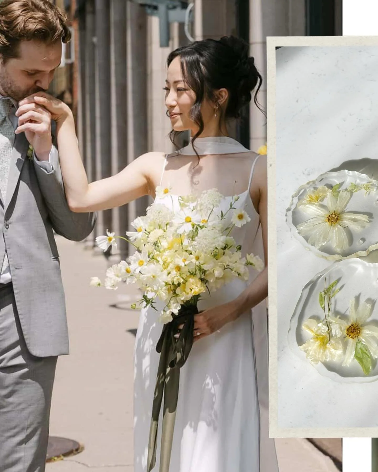 One of the best parts of what I do is seeing the moment brides receive their preserved flowers. 🤍

Kelly&rsquo;s buttery yellow bouquet by the talented @reverie.floral.design was transformed into a collection of keepsakes including a pressed frame, 
