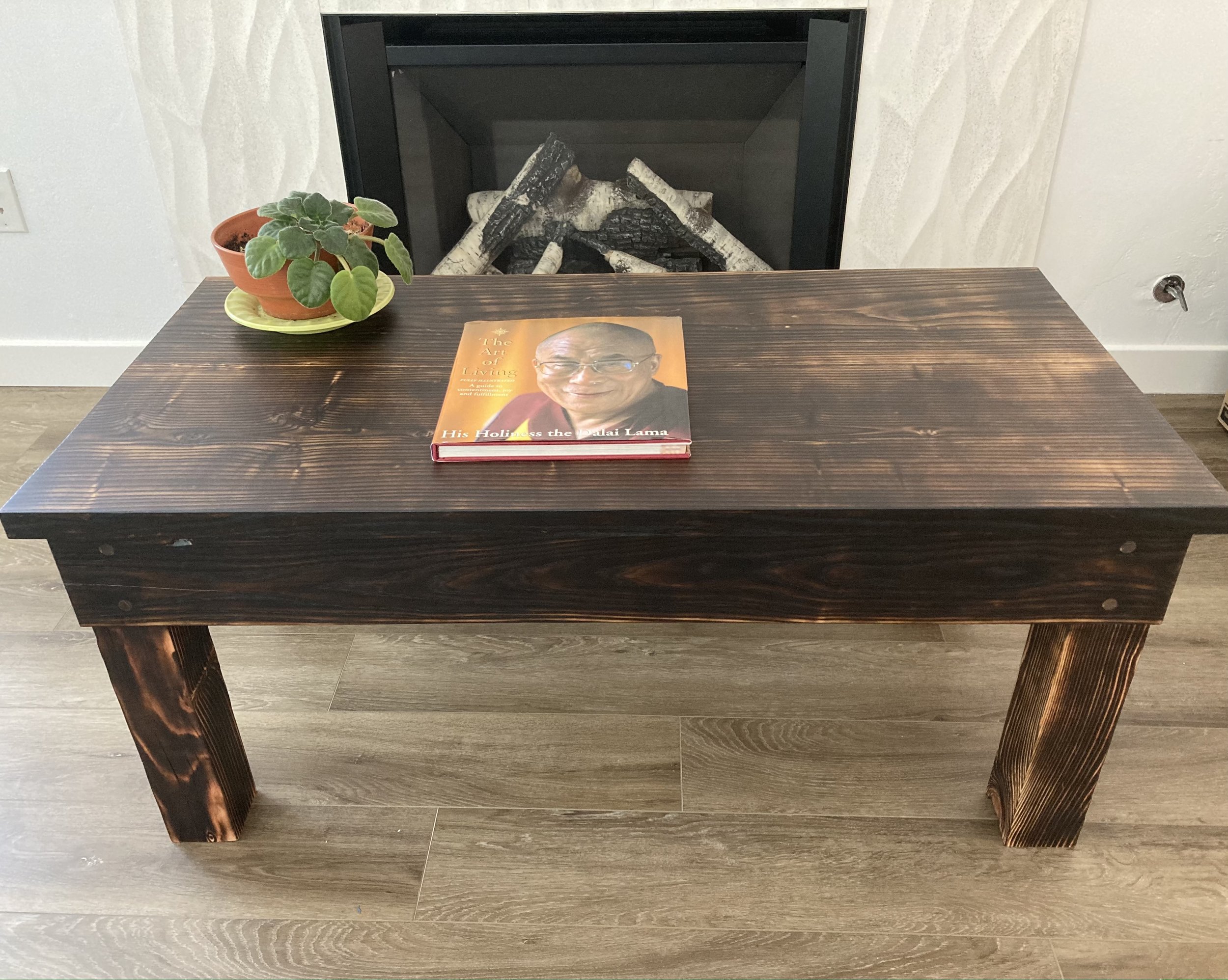 Rustic Modern Solid Wood Coffee Table — Mt. Diablo Woodworks