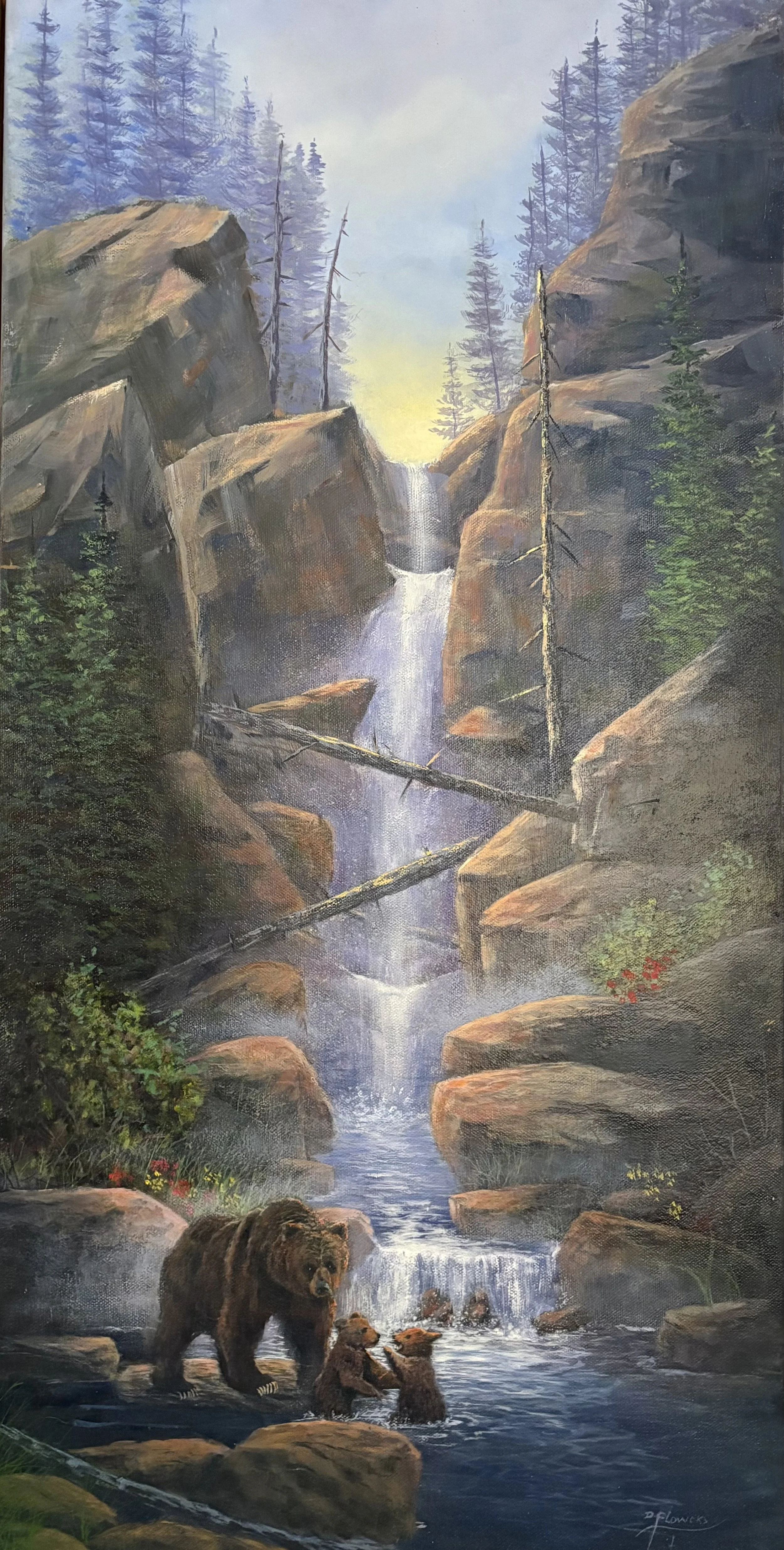 Playtime Beneath the Cascade