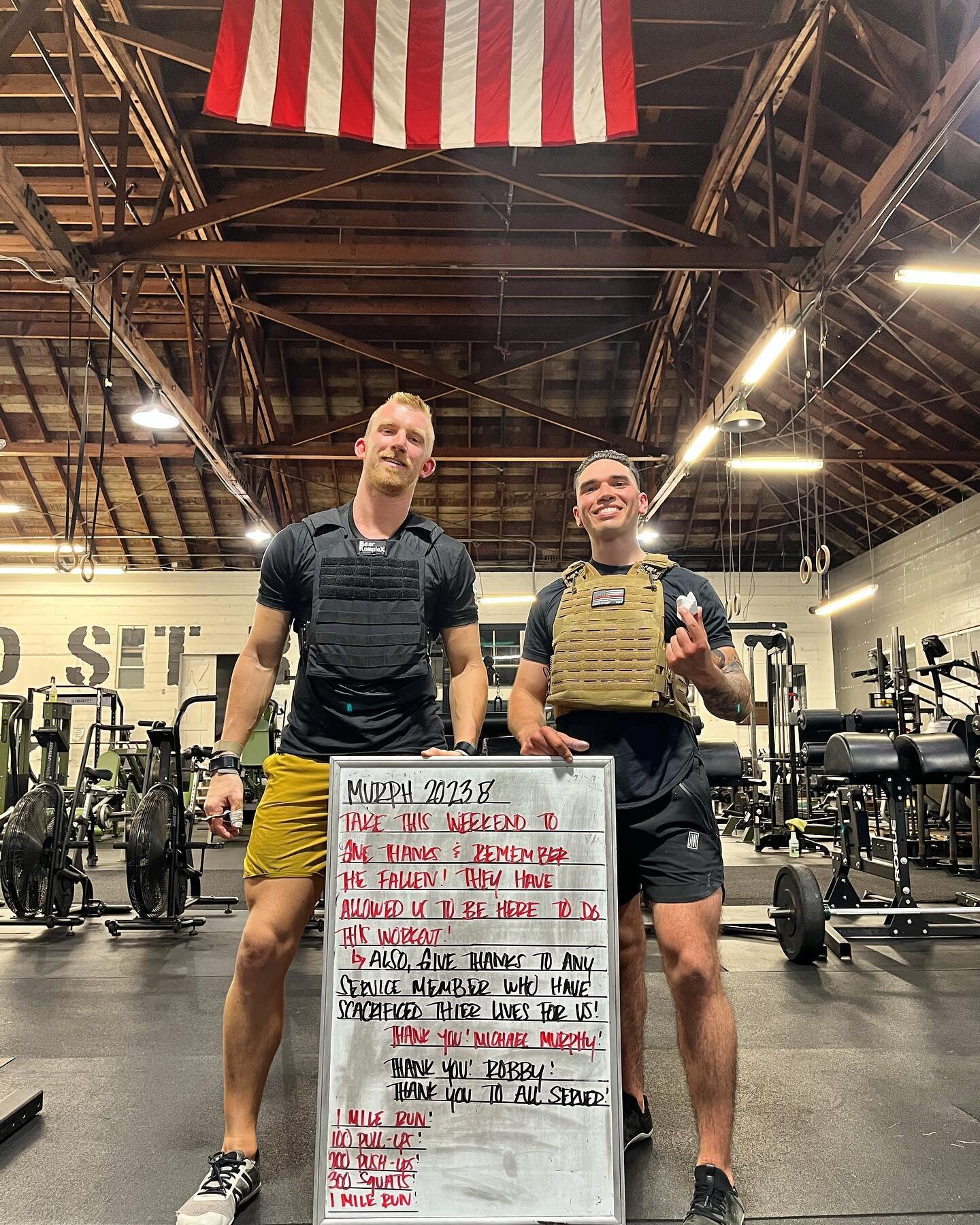 Leave no man behind. 

I was closing up shop Friday night and learned Daniel here (absolute savage), was about to do Murph solo. Read this message he wrote and that was that. Time to get after it. It&rsquo;s not about how long it takes to complete- I