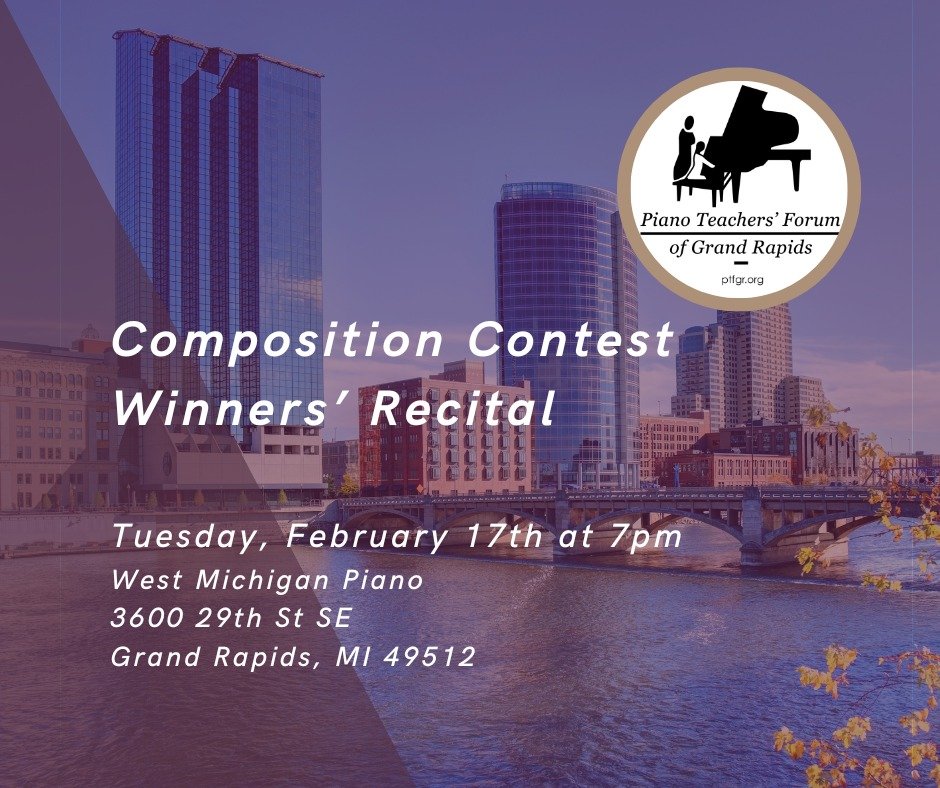 Congratulations to the winners of the Piano Composition Contest!