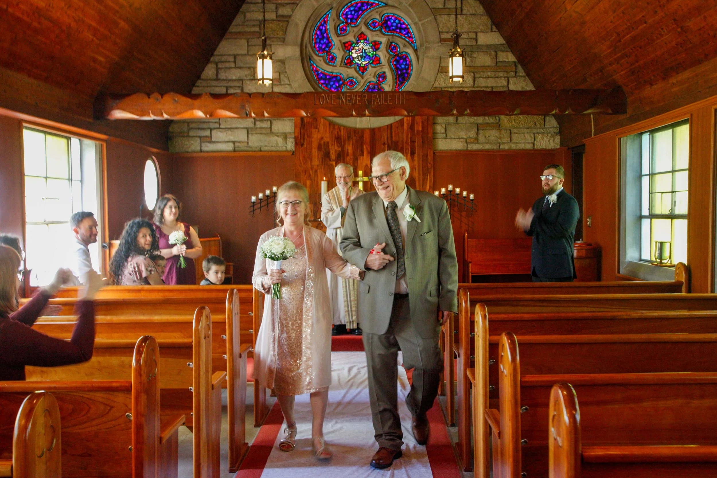 What an elder couple who want got married!