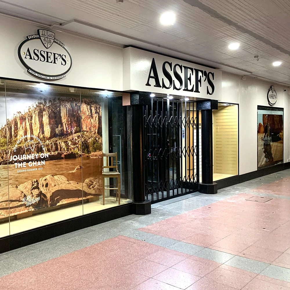 Assef's Department Store Moree Business Signage — Danthonia Designs