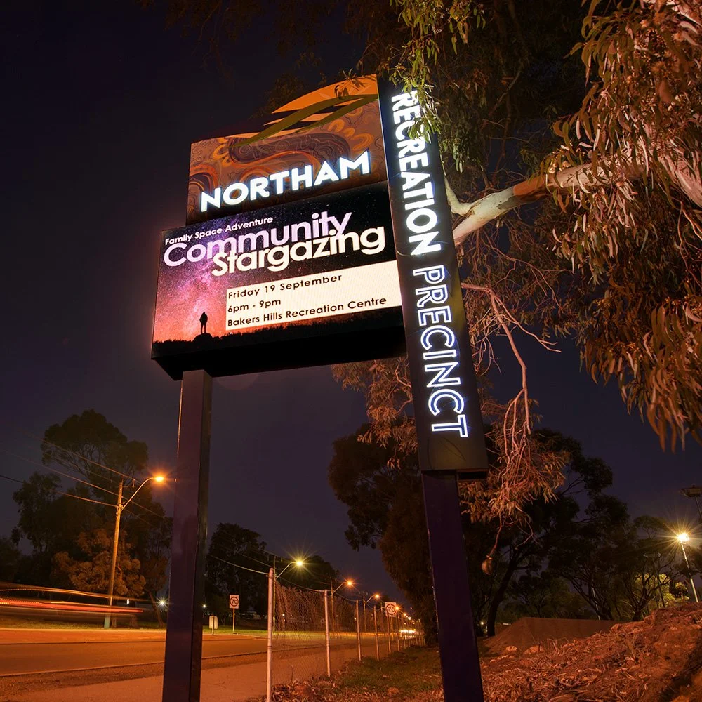 Shire of Northam Recreation Centre LED Sign