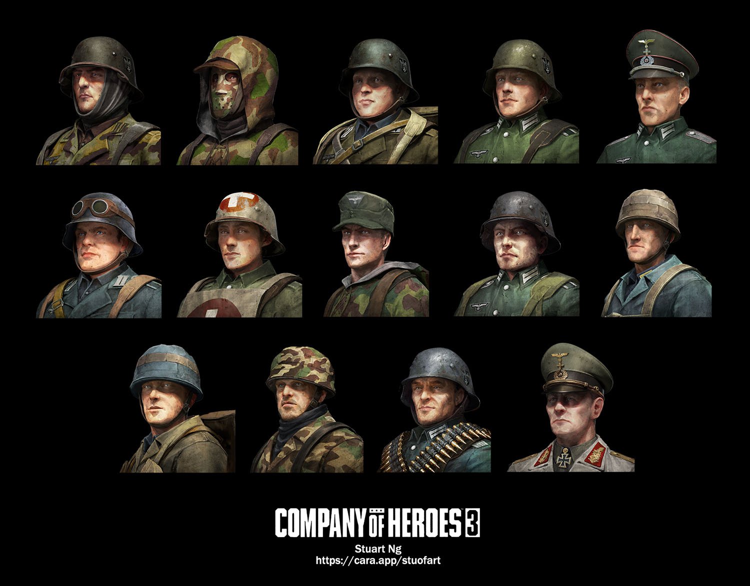 Company of Heroes 3 - German Unit Portraits