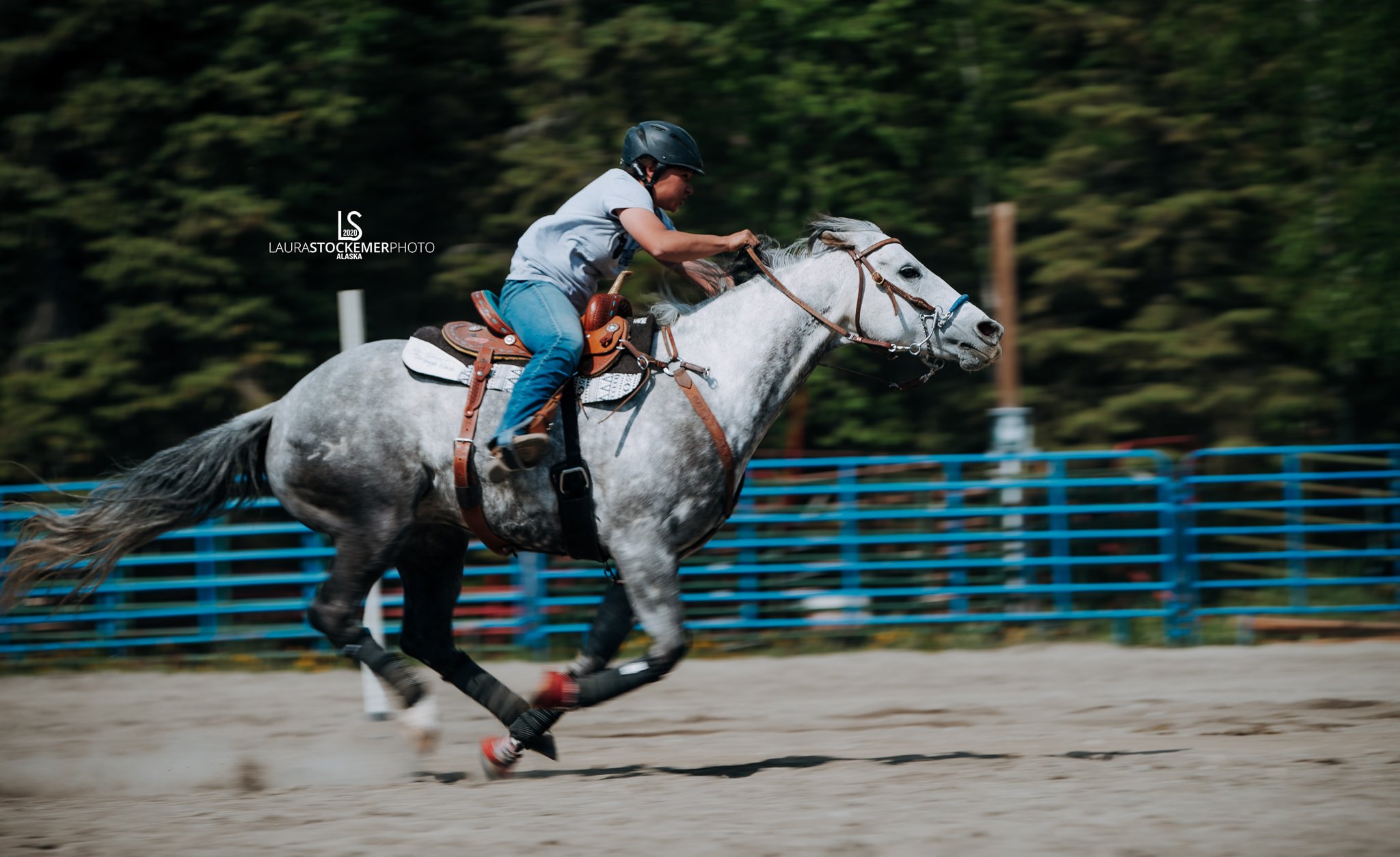 North and Wild Barrel Racer