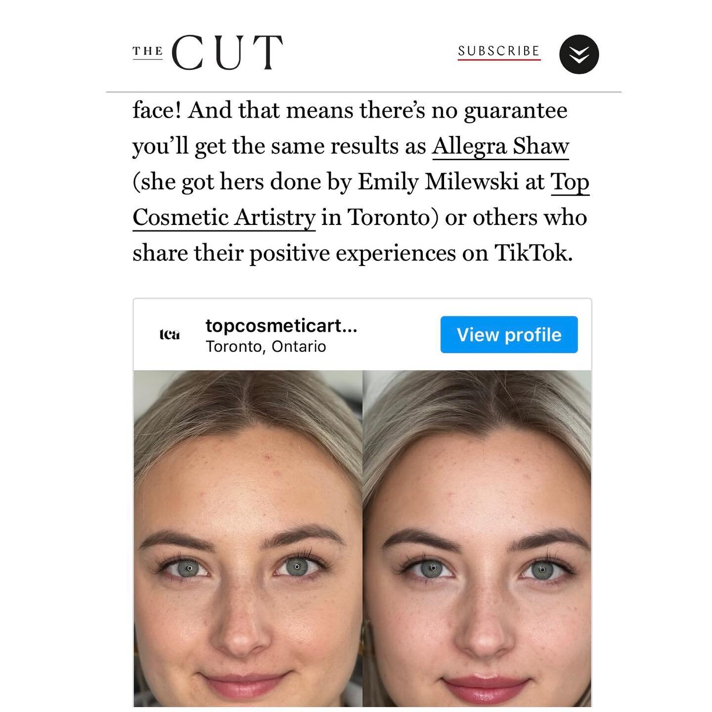Thank you so much for the feature on Lip Blush! 👄 @thecut @jenn_edit @allegrashaw