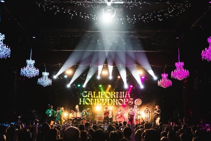 Sitting in with the California Honeydrops, Fillmore West
