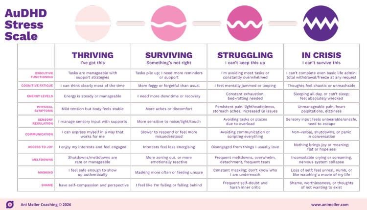 AuDHD Stress Scale: ADHD, Autism, Burnout & Capacity — Ani Møller
