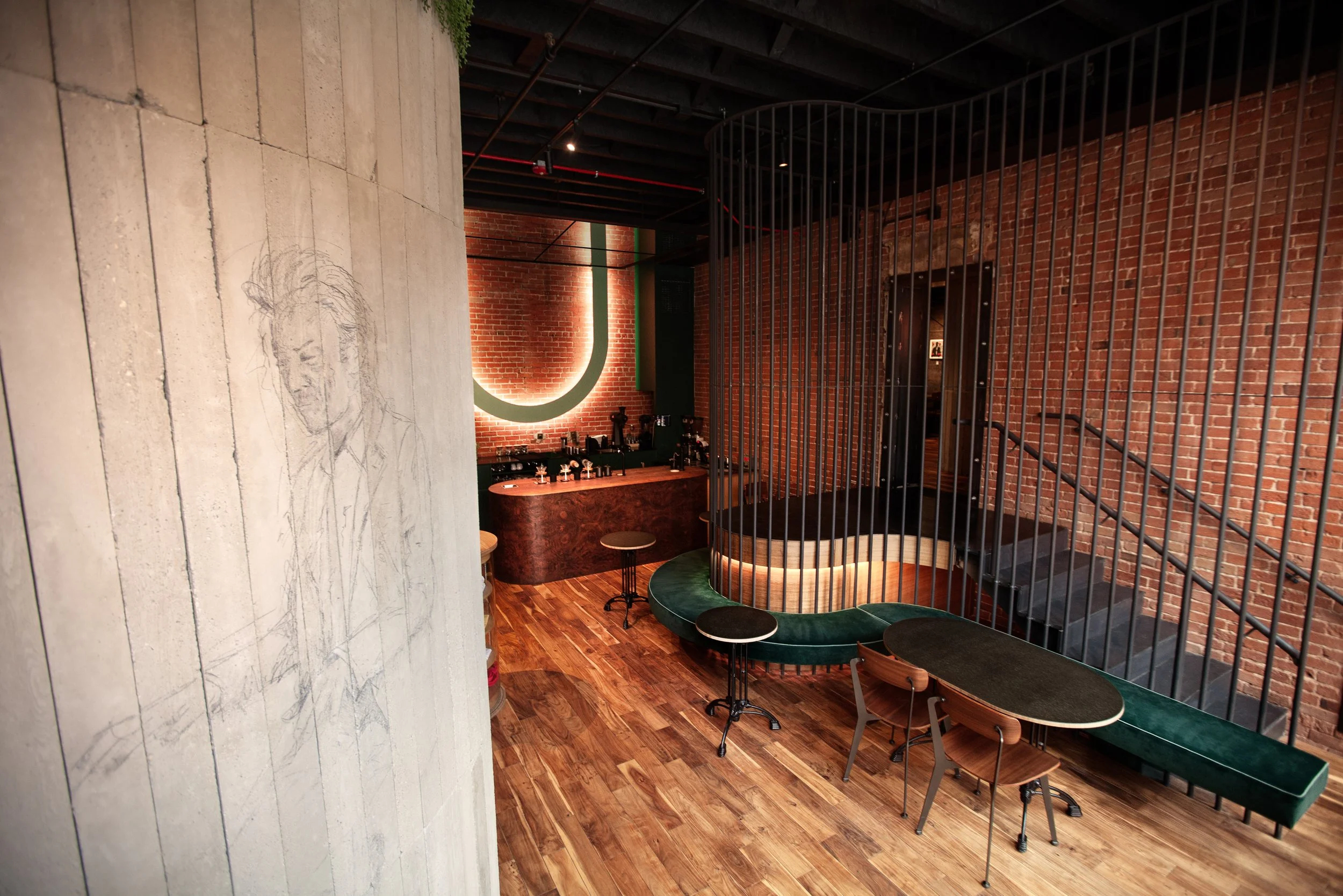 Interior of Slow by Slow Coffee — an award-winning specialty coffee shop in downtown Boise