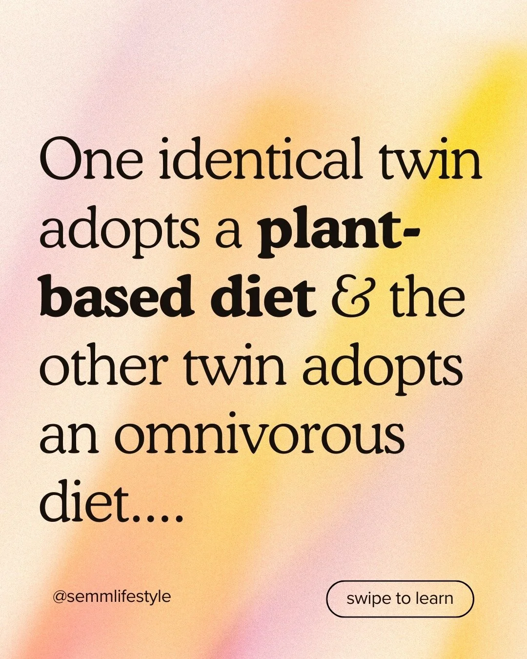 This nicely-designed twin study was recently published in JAMA and showed the cardiometabolic benefits achieved with a plant-based diet in just 8 weeks!

References: semmlifestyle.com &gt; Lifestyle medicine &gt; Literature &gt; Nutrition &gt; Refere