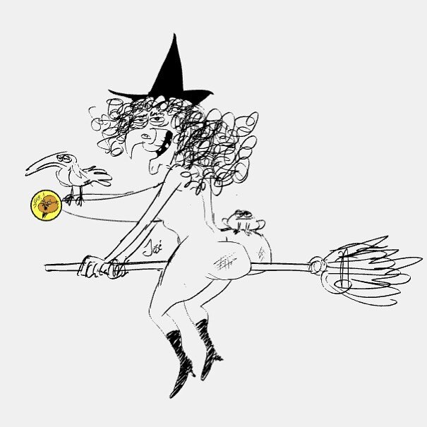 Thursday witch, and her pets. I&rsquo;m looking forward to see who the Friday witch is.
#witches #sexycoven