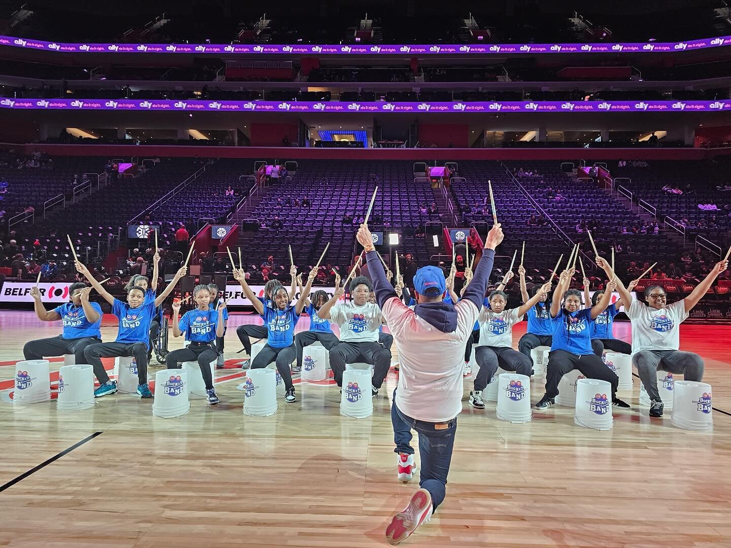 The infamous&nbsp;DAA Bucket Drum Band&nbsp;strikes again! This time they performed at the Pistons pregame show! 🤯 what!!!!

This was an unbelievable opportunity that we feel so fortunate to be a part of!&nbsp;Thank you to our very own Mr. Red, @det