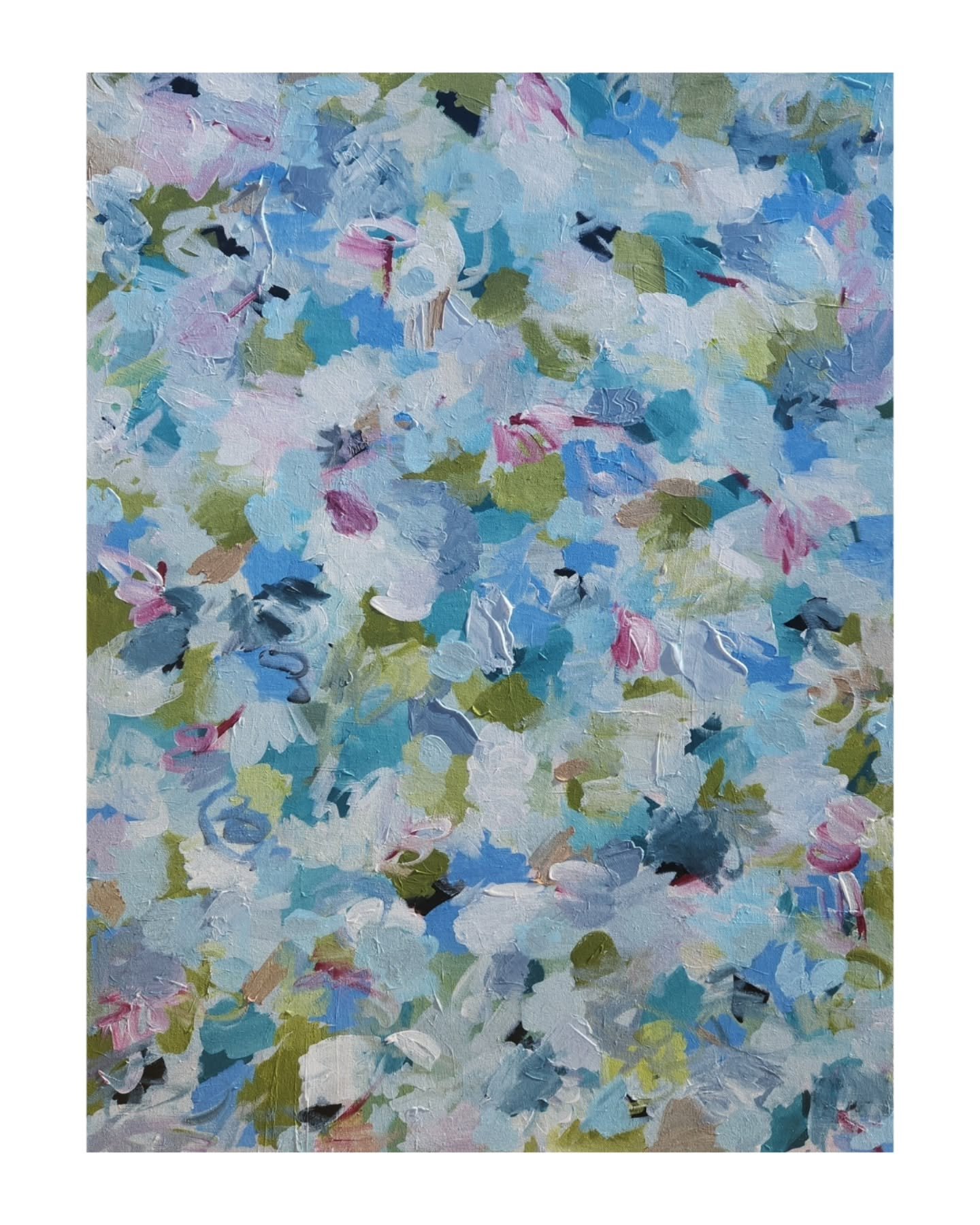 This 30x40 sold this weekend to a family in Plano for their kitchen dining nook! It's getting a gold frame soon.

I shared it in my stories on New Year's Day, and loved receiving the messages from art collectors who loved it. Your enthusiastic messag