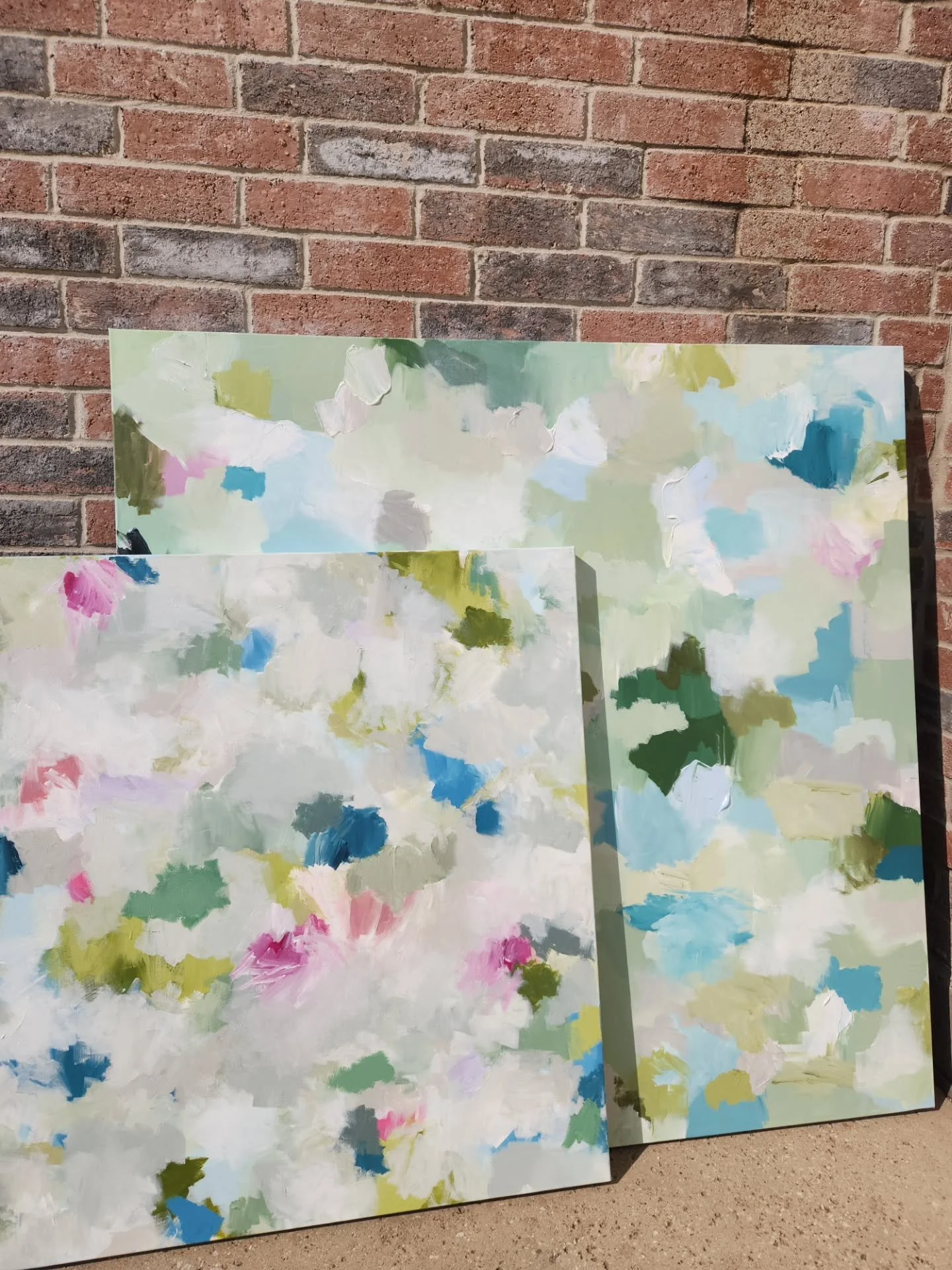 Natural sunlight has these colors radiant ✨️ no editing, no artificial light, and no diffused light, here!

These four all debut in ONE WEEK as a collection called "Over Peaks and Valleys." They'll be shoppable next Tuesday morning at janep