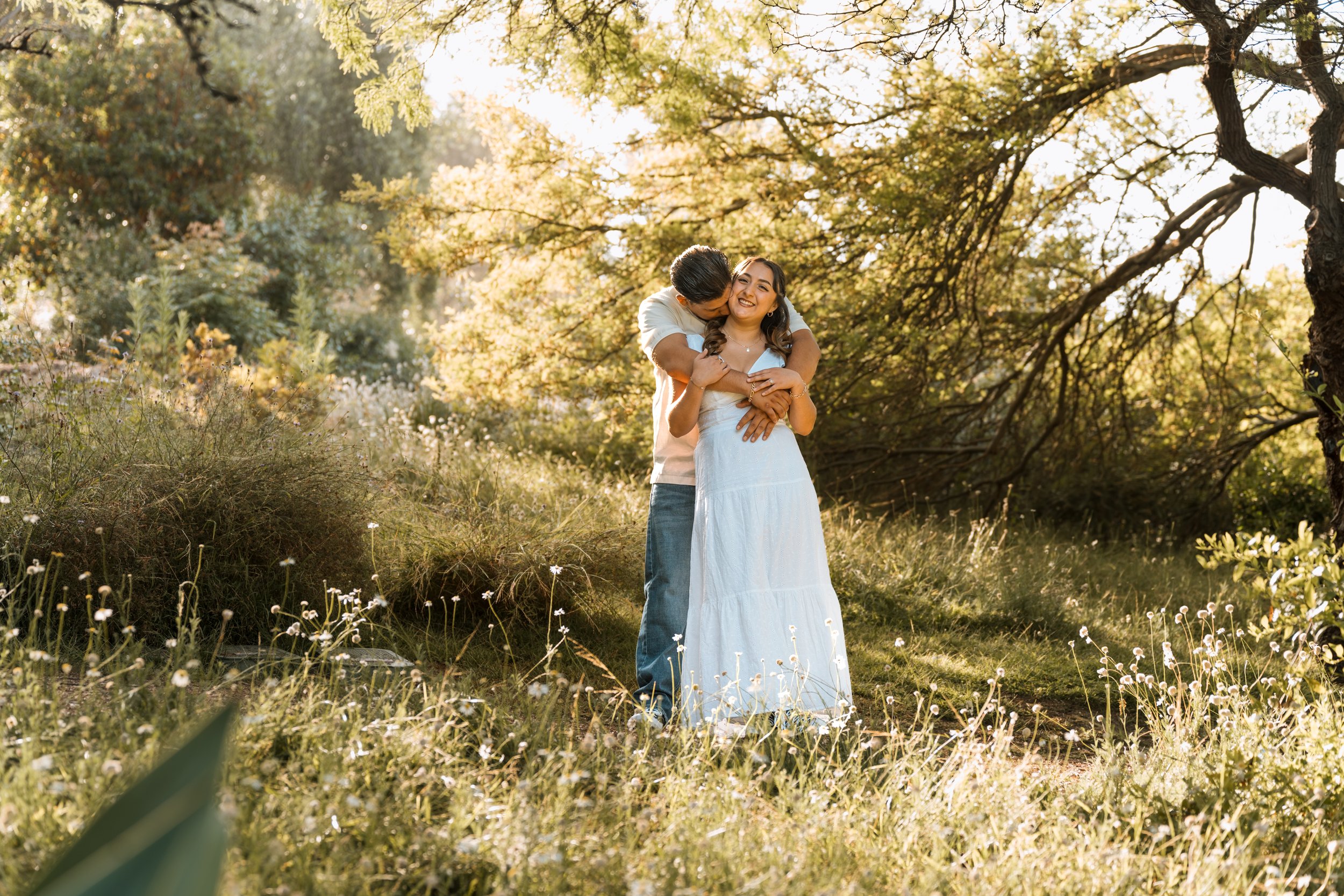 Engagment Photos With Greenery