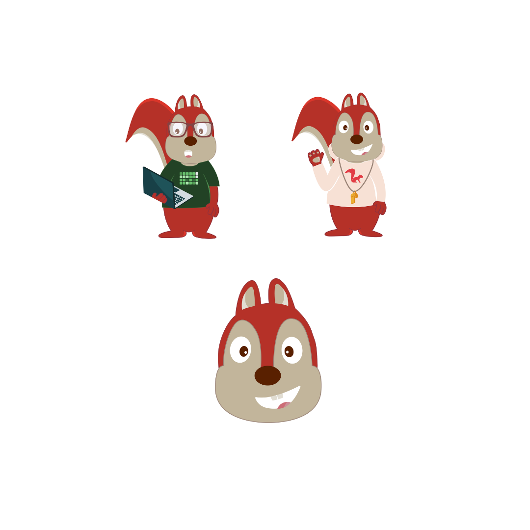Rory the Red Squirrel stickers — Red Squirrel Technologies